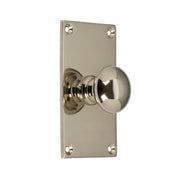 Knob Sekelskifte with Base Plate - Nickel 40 x 70 mm thumbnail image