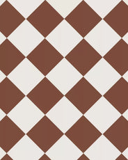 Granittkeramikk Klinker - Sjakkrutete 15 x 15 cm Rød/Hvit - Red ROU/Super White BAS thumbnail image