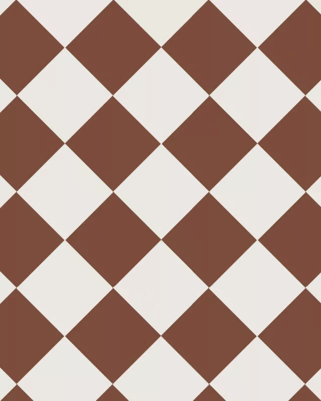 Klinker - Schackrutigt 15x15 cm Röd/Vit - Winckelmans Granitklinker image