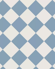 Granittkeramikk Klinker - Sjakkrutete 15 x 15 cm Blå/Hvit - Blue BEU/Super White BAS thumbnail image