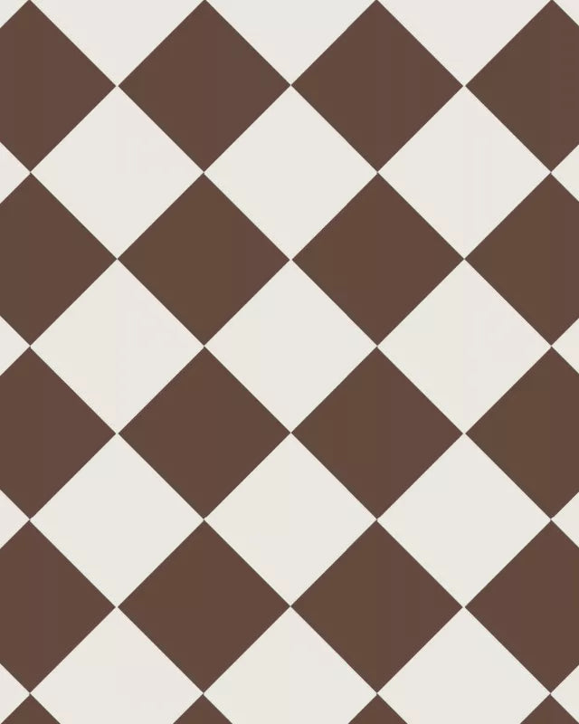 Klinker - Schackrutigt 15x15 cm Chokladbrun/Vit - Winckelmans Granitklinker image