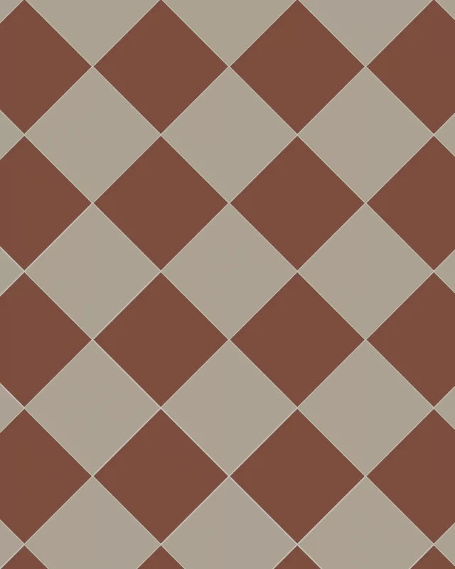 Klinker - Schackrutigt 15x15 cm Röd/Ljusgrå - Winckelmans Granitklinker image
