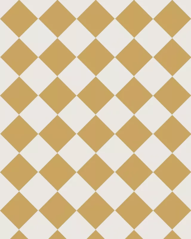 Granittkeramikk Klinker - Sjakkrutete 10 x 10 cm Oker/Hvit - Yellow JAU/Super White BAS image