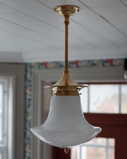 Loftslampe - Dahlbergspendel 100 messing klokkeformet skærm thumbnail image