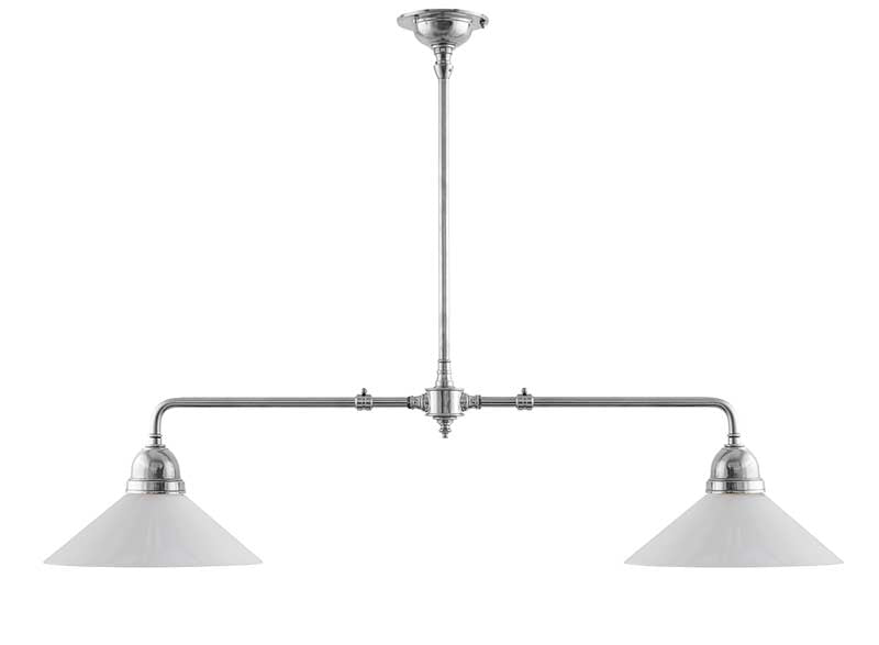 Ceiling Lamp – Double Pendant Billiard Lamp with Straight Shades image