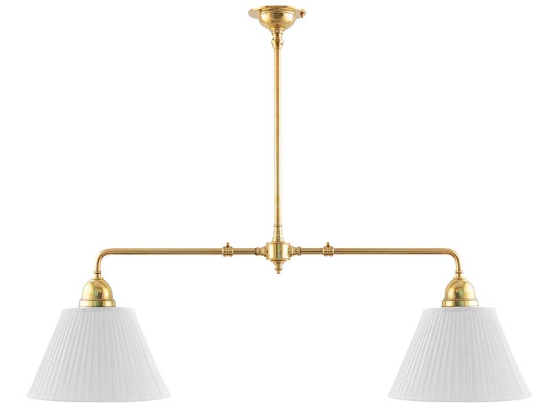 Ceiling Lamp – Double Pendant Billiard Lamp with Fabric Shades image