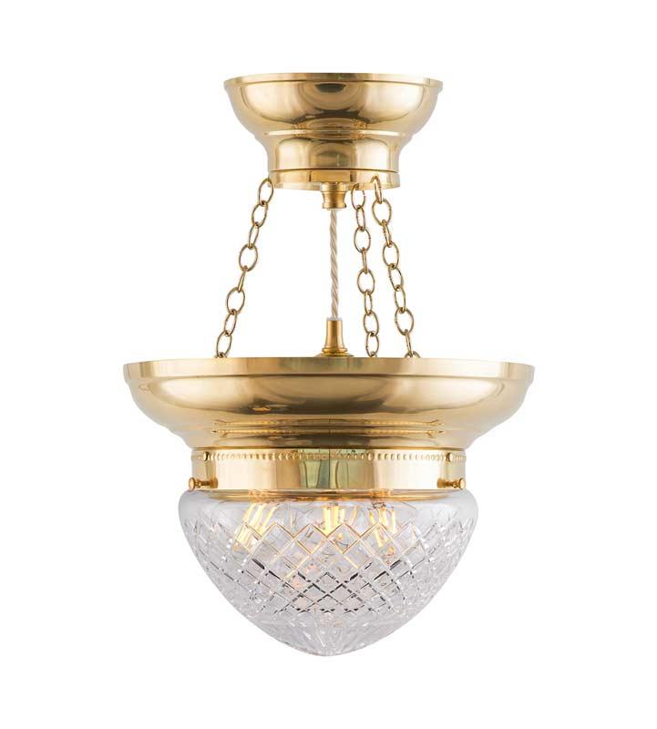 Ampel Pendant Light - Fröding 200 - brass with clear glass shade image