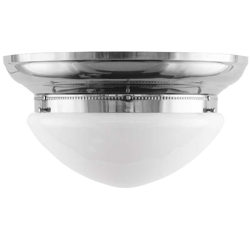 Plafond - Taklampa Frödingplafond 300 opalvit skärm förnicklad image