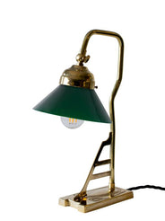 Bordlampe messing - Model 1900 med grøn skærm thumbnail image