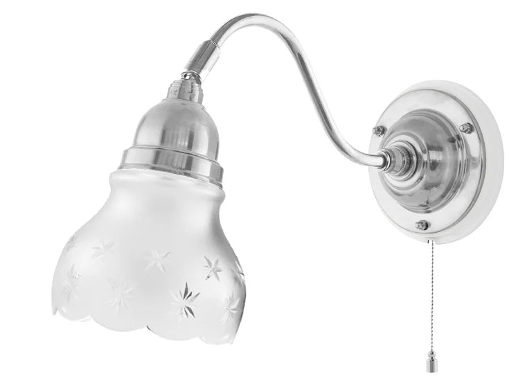 Wall lamp - Runeberg nickel cut matte glass image