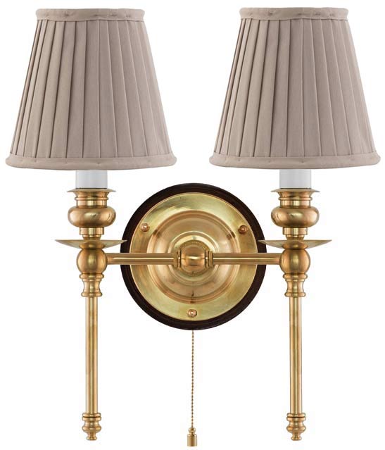 Vägglampa - Wivallius beige tygskärm image