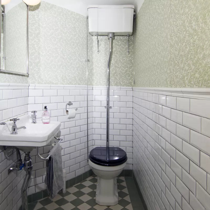 Toilet - Burlington High-Tank Toilet, Wall Tank & Seat image