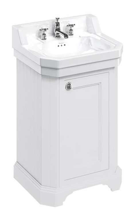 Waschbeckenschrank Burlington - 56 cm Porzellan / Tür weiß image