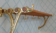 Side ends for hat rack - Brass thumbnail image