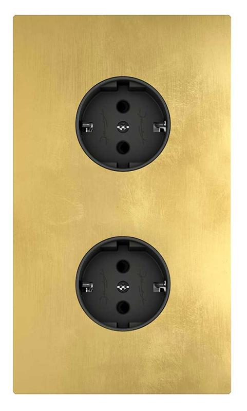 Outlet - More Series - Double - Brass image