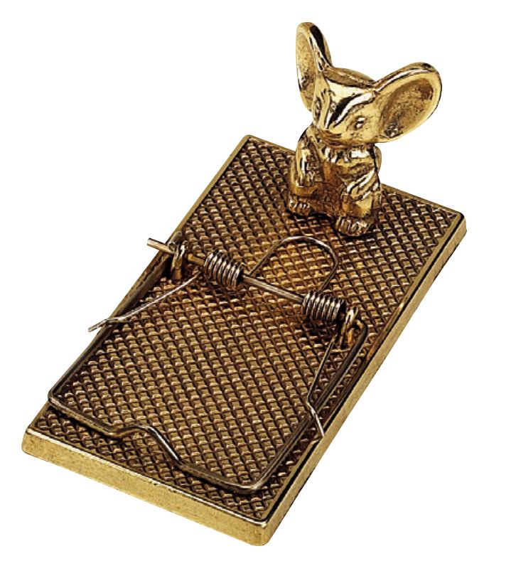 Paper fastener - Mousetrap brass image