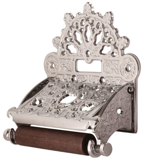 Toilet paper holder Ornamented - Chrome image
