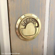 WC-lås rund - Toalettlås messing thumbnail image