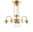 Three-Arm Ring Chandelier - 1900 - Brass