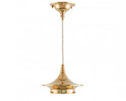 Dahlberg Cord 100 (Brass/White Textile Cord) - Incl. Ceiling Mount thumbnail image