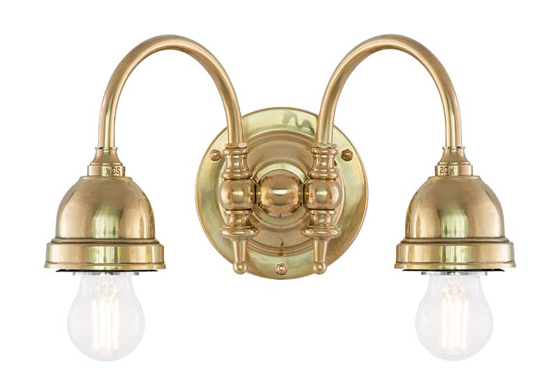 Stackelberg 60/IP21 (Mässing) - Inkl. kapslat väggfäste