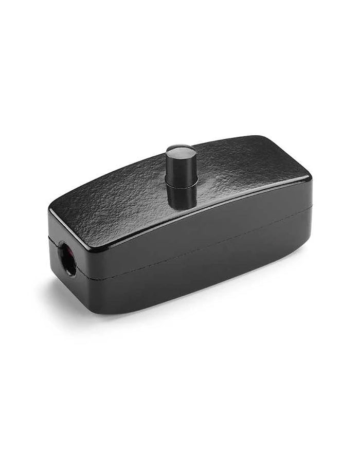 Sladdströmbrytare för lampkabel - Svart bakelit image