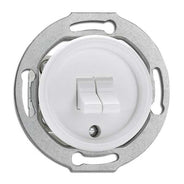 Light Switch round duroplast without frame - Double toggle light switch duroplast thumbnail image