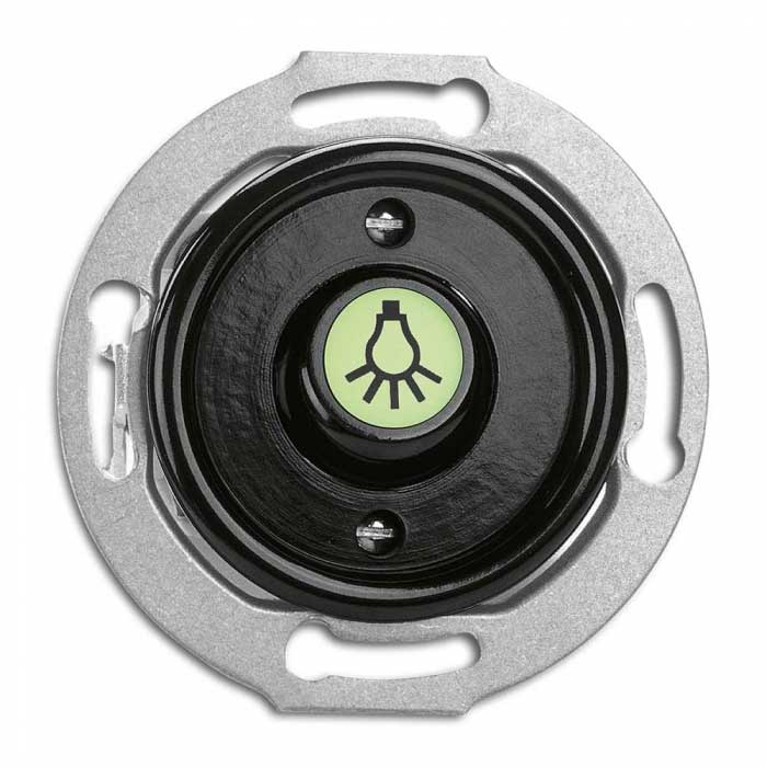 Light Switch insert bakelite - Rocker glow-in-the-dark button lamp