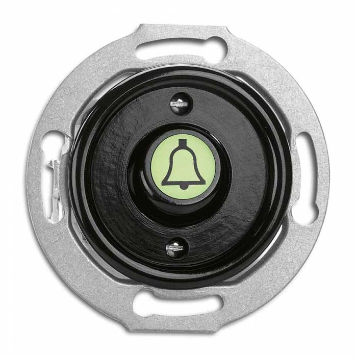 Strömbrytare insats bakelit - Signalknapp ringklocka självlysande