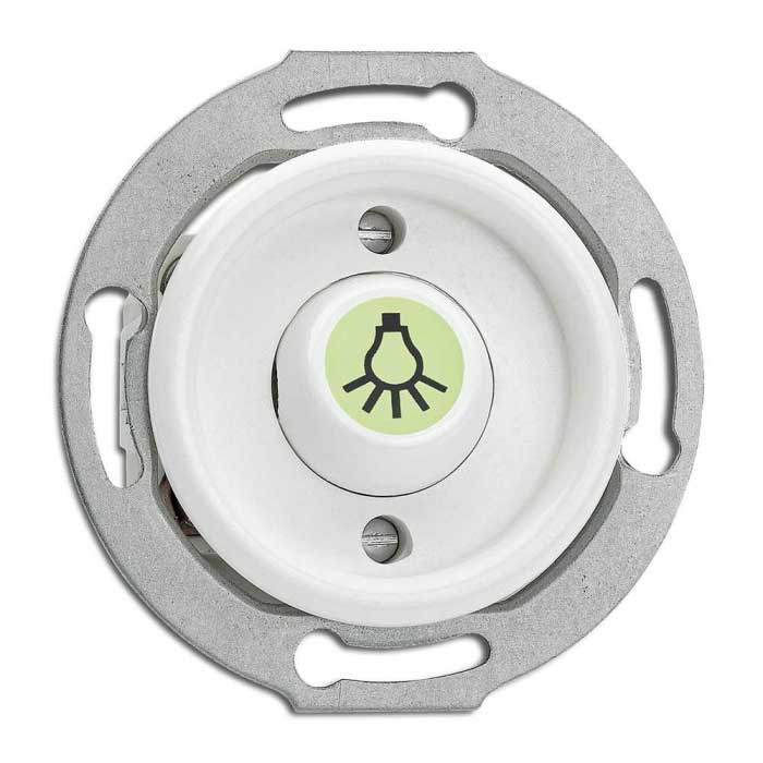 Strömbrytare insats duroplast - Signalknapp självlysande lampsymbol image