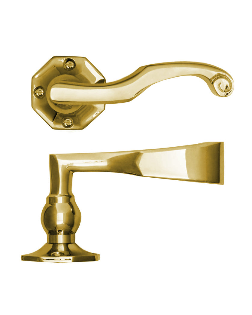Door handle - Albert Karlsson 1210 - Brass image