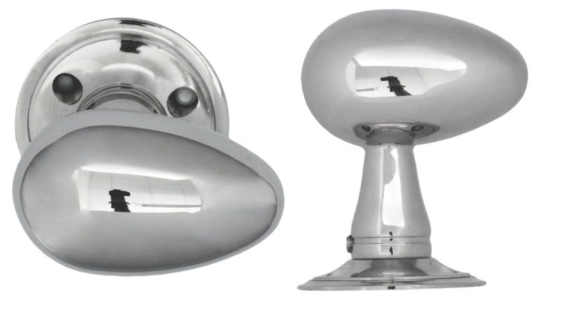 Door Handle - Egg Knob - Nickel
