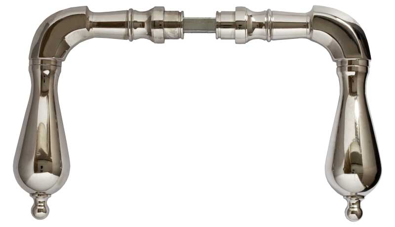 Door handle Exterior doors classic nickel - without rosette