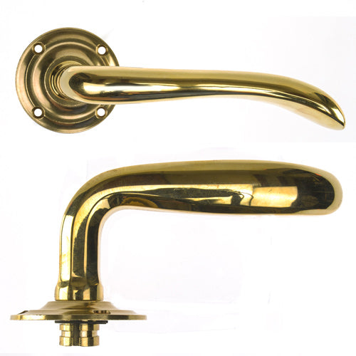 Door Handle - Låsbolaget 617- Large - Brass