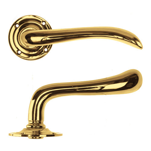 Doorhandle - Låsbolaget 647 - Large - Brass