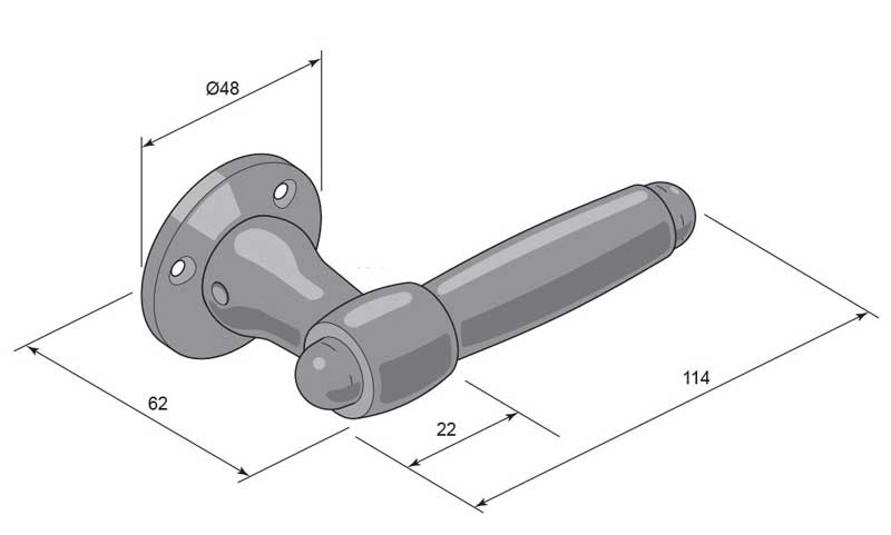 Dörrhandtag - Bakelit, Sofiagatan image