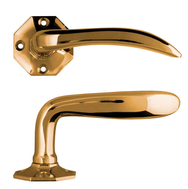 Door Handle - Låsbolaget 659 - Brass