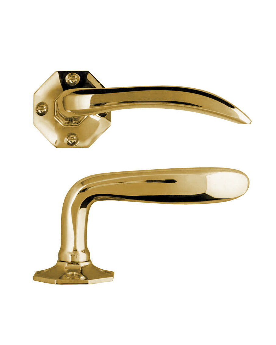 Door Handle - Låsbolaget 659 - Brass image
