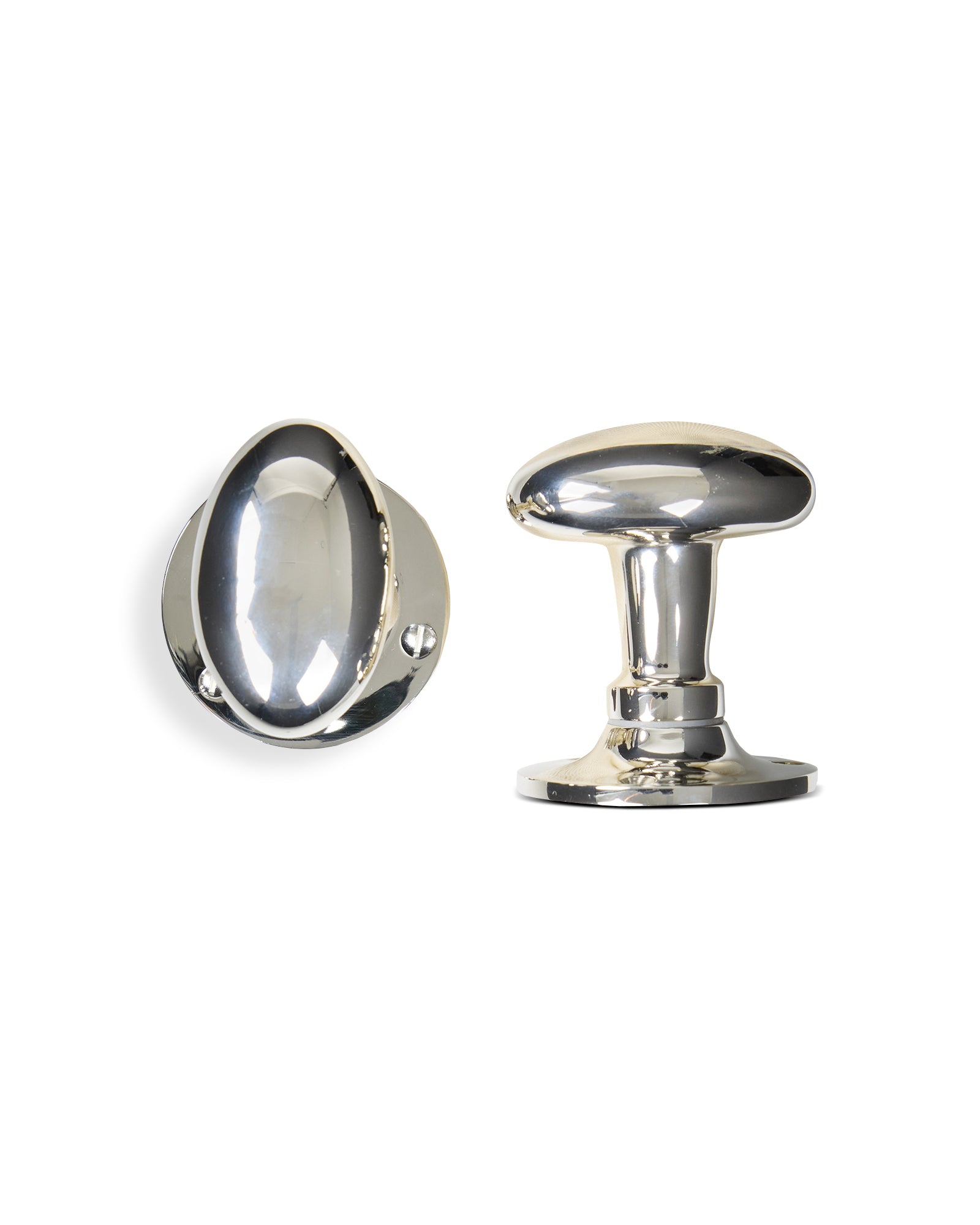 Door Handle - Oval Knob Nickel image