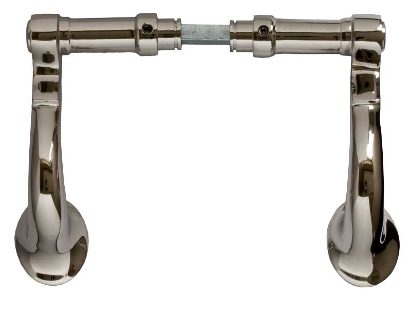 Deurknop groot posthoorn nikkel - zonder rozet