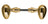 Door Handle 680 Egg-shaped handle brass - without rosette