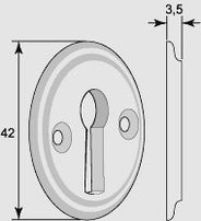 Nyckelskylt - Låsbolaget 7 mässing thumbnail image