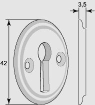 Nyckelskylt - Låsbolaget 7 mässing image