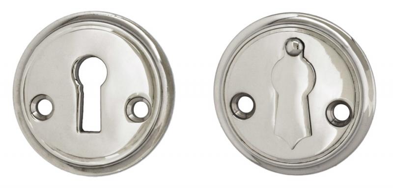 Escutcheon 47 mm (1.85 in.) Sekelskifte - Nickel with clapper