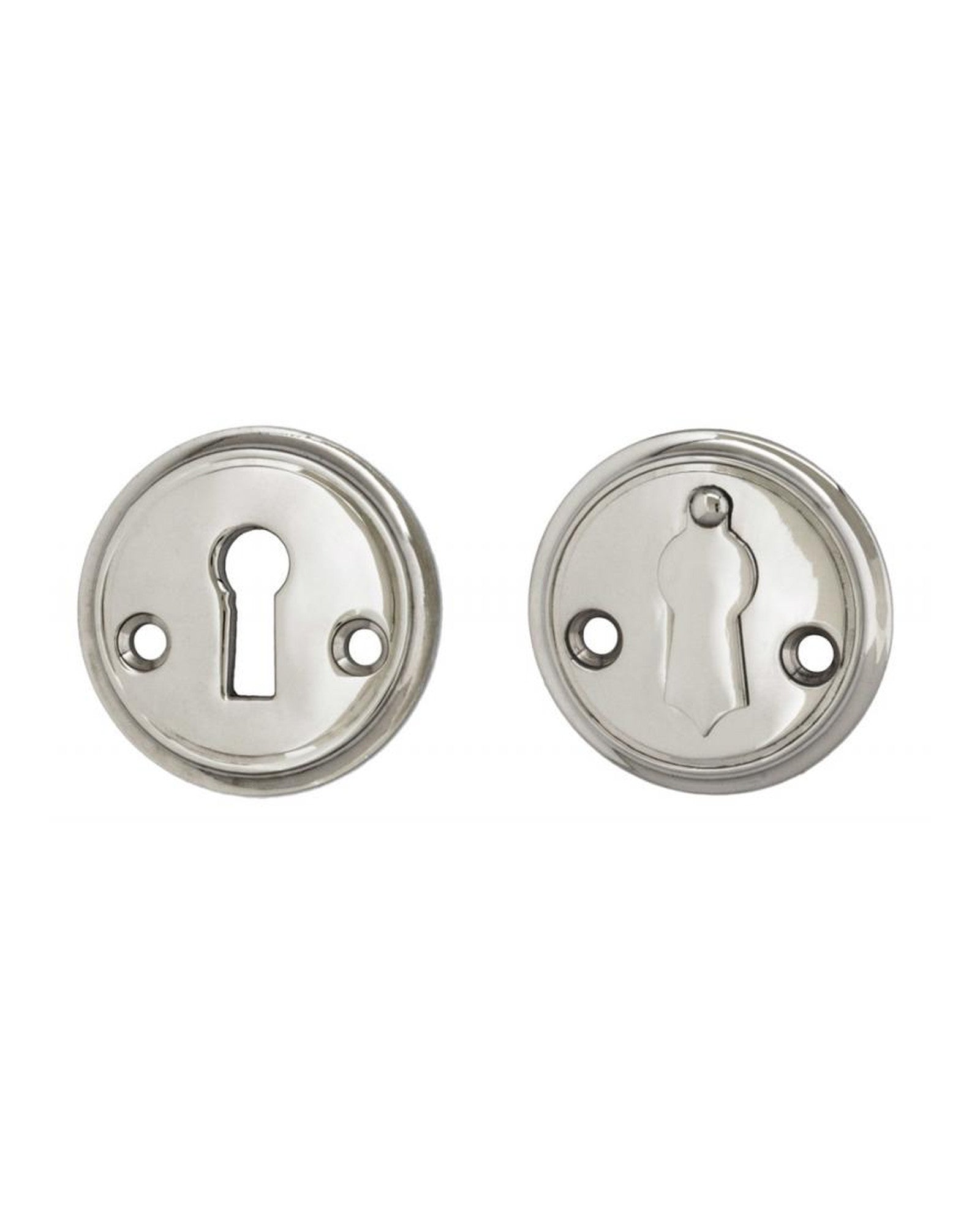 Nøkkelskilt 47 mm nikkel, klaff - Sekelskifte image