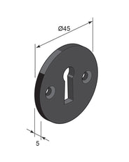 Escutcheon - Bakelite 45 mm thumbnail image
