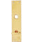 Back plate - Rectangular brass