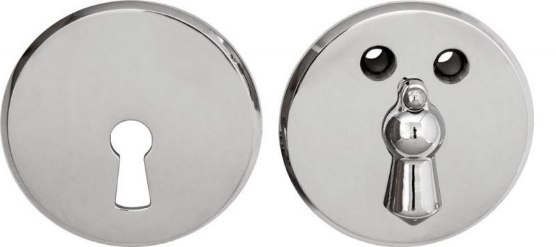 Nyckelskylt - 55 mm nickel med kläpp image