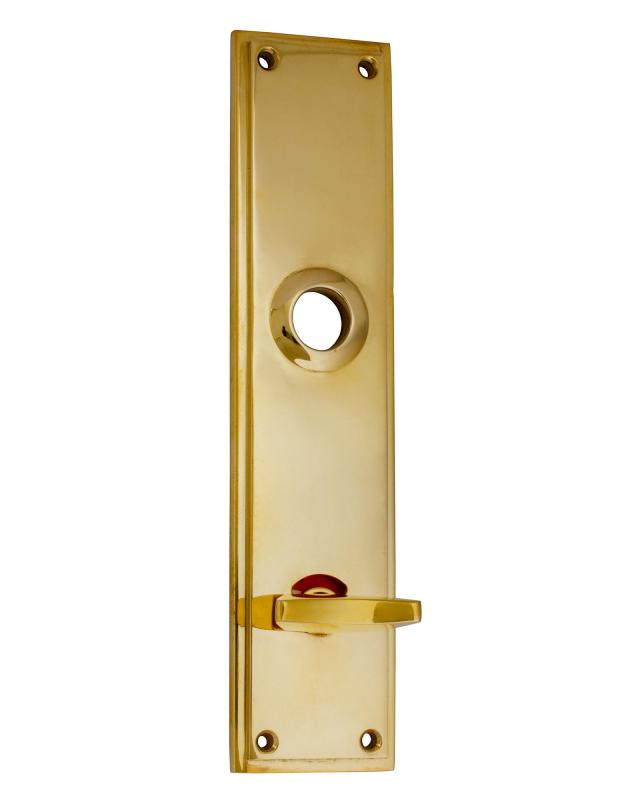 Back plate WC - Rectangular sand cast, brass