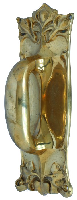 Pull handle - Door handle Wienerjugend brass